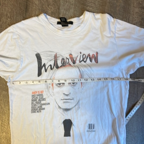 Marc Jacobs Interview Limited Edition Andy Warhol Magazine Cover T-shirt size M - Picture 12 of 14